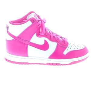 Nike Woman’s Dunk High, Pink Prime, Pink Dunks, Nike Pink High Top Dunks